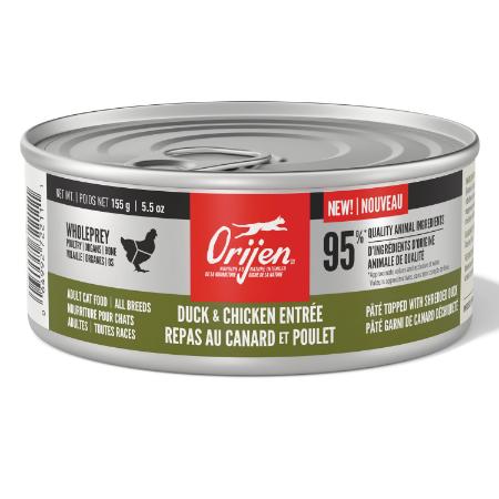 ORIJEN Duck & Chicken Entree Wet Cat Food Can (CA), 5.5-oz (Size: 5.5-oz)