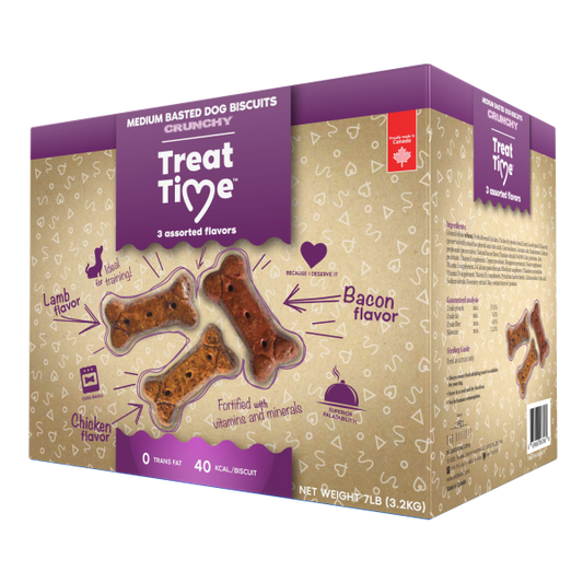 Treat Time Basted Biscuits Dog Treats, Medium, 7-lb (Size: 7-lb)