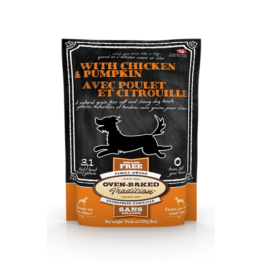 Oven-Baked Tradition Grain-Free Chicken & Pumpkin Dog Treats, 8-oz (Size: 8-oz)