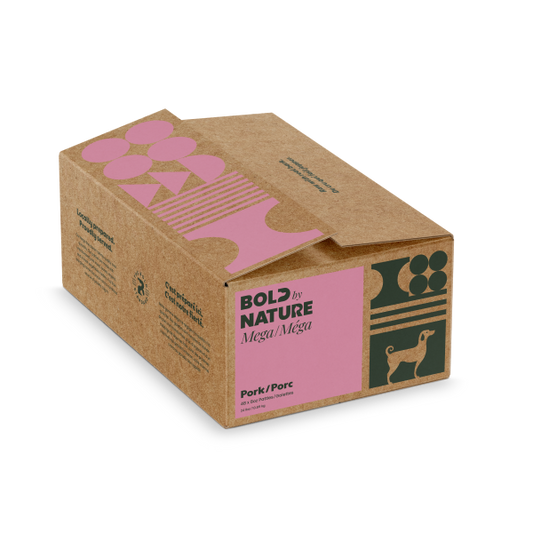 Bold by Nature Dog Mega Pork Patties Dog Food, 24-lb (Size: 24-lb)