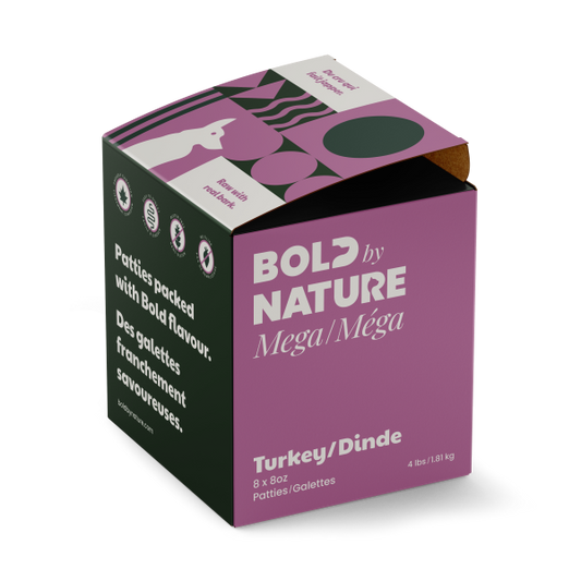 Bold by Nature Dog Mega Turkey Patties Dog Food, 4-lb (Size: 4-lb)