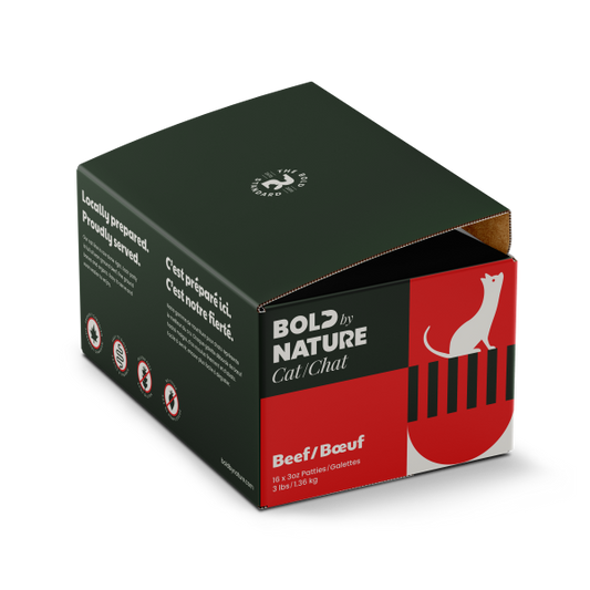Bold by Nature Cat Beef Patties Cat Food, 3-lb (Size: 3-lb)