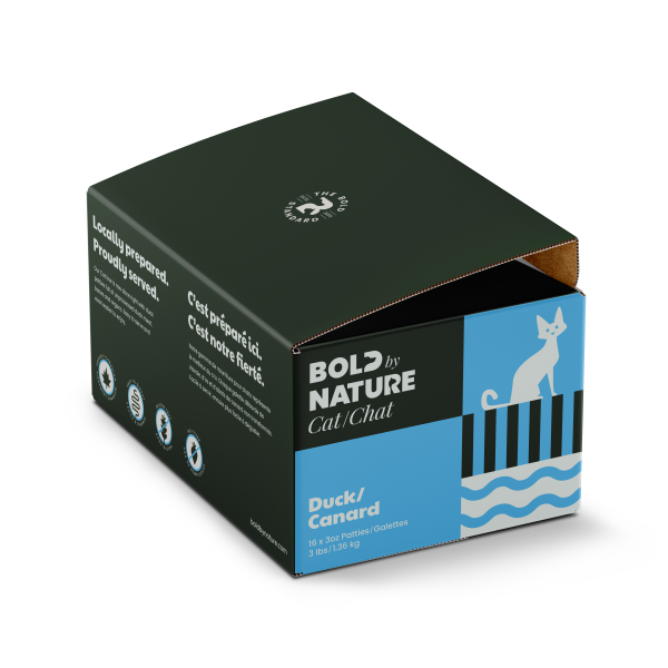 Bold by Nature Cat Duck Patties Cat Food, 3-lb (Size: 3-lb)