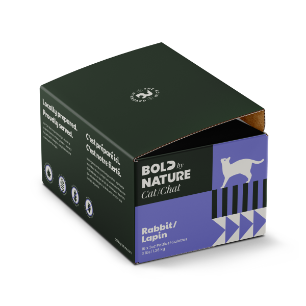 Bold by Nature Cat Rabbit Patties Cat Food, 3-lb (Size: 3-lb)