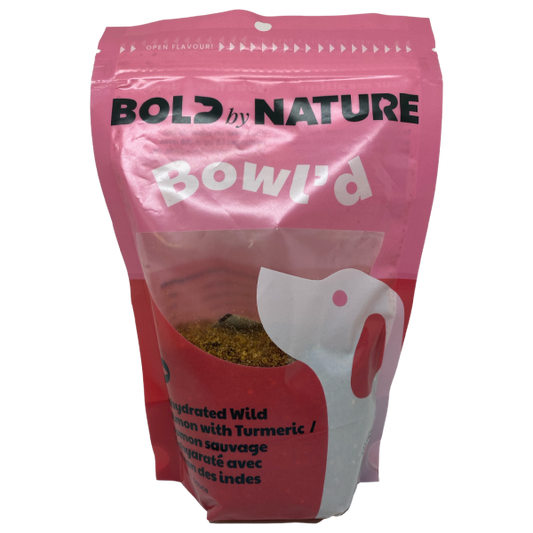 Bold by Nature Bowl'd Wild Salmon with Tumeric Dehydrated Pet Food Topper, 227-gram (Size: 227-gram)