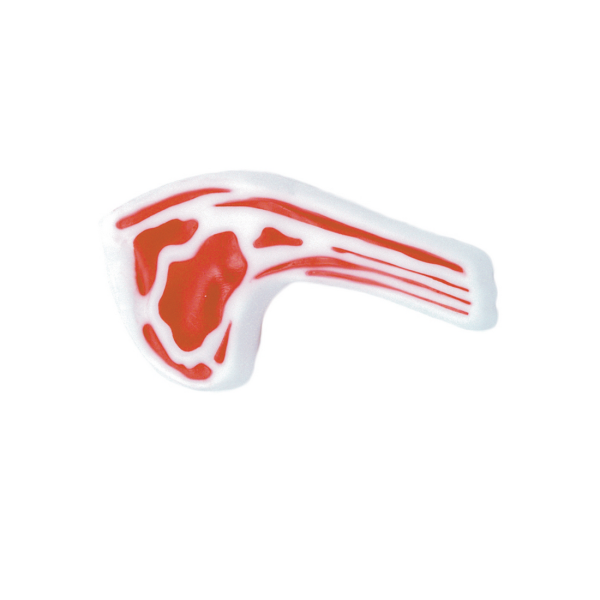 Rascals Vinyl Pork Chop Dog Toy, 4-in (Size: 4-in)