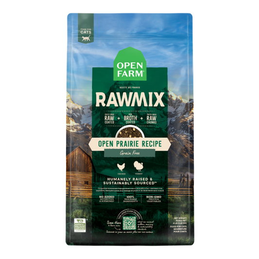 Open Farm RawMix Open Prairie Recipe Grain-Free Dry Cat Food, 8-lb (Size: 8-lb)