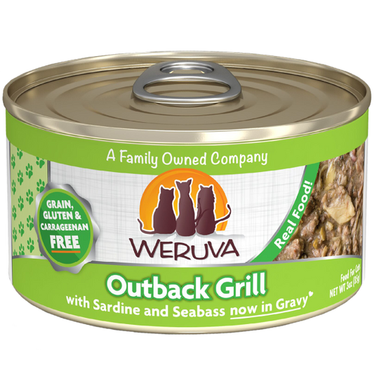 Weruva Classic Cat Meow Luau with Mackerel & Pumpkin in Gravy Wet Cat Food Can, 3-oz (Size: 3-oz)