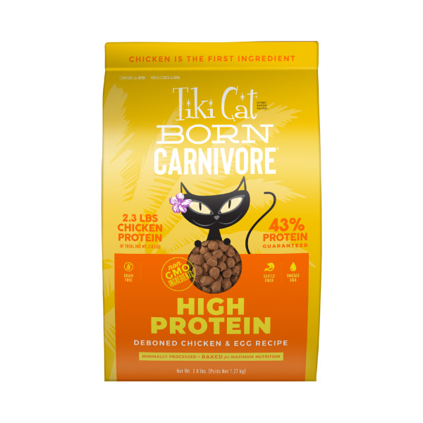 Tiki Cat Born Carnivore Deboned Chicken & Egg Dry Cat Food, 2.8-lb (Size: 2.8-lb)