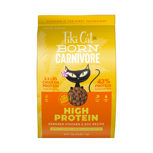 Tiki Cat Born Carnivore Deboned Chicken & Egg Dry Cat Food, 2.8-lb (Size: 2.8-lb)