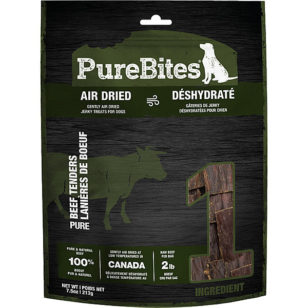 PureBites Beef Tenders Air-Dried Dog Treats, 7.5-oz (Size: 7.5-oz)