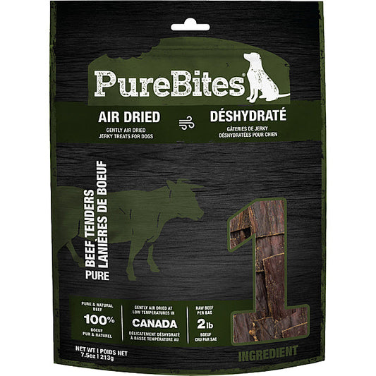 PureBites Beef Tenders Air-Dried Dog Treats, 7.5-oz (Size: 7.5-oz)