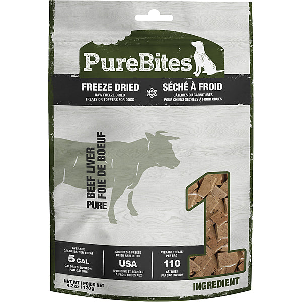 PureBites Beef Liver Freeze-Dried Dog Treats, 4.2-oz (Size: 4.2-oz)