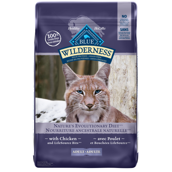 Blue Buffalo Wilderness Grain-Free with Chicken Adult Dry Cat Food, 12-lb (Size: 12-lb)