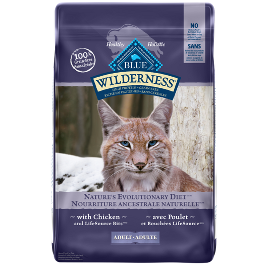 Blue Buffalo Wilderness Grain-Free with Chicken Adult Dry Cat Food, 12-lb (Size: 12-lb)