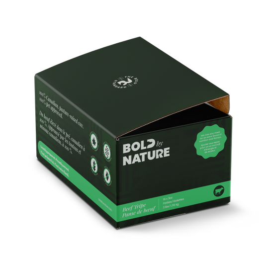 Bold by Nature Dog Beef Tripe Patties Dog Food, 3-lb (Size: 3-lb)