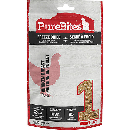 PureBites Chicken Breast Freeze-Dried Cat Treats, 1.09-oz (Size: 1.09-oz)