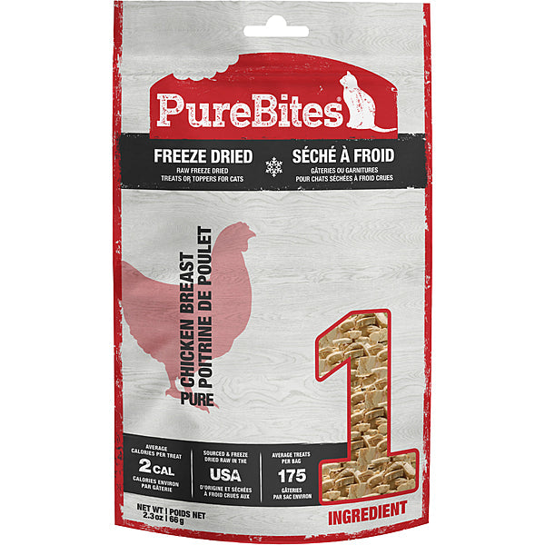 PureBites Chicken Breast Freeze-Dried Cat Treats, 2.3-oz (Size: 2.3-oz)