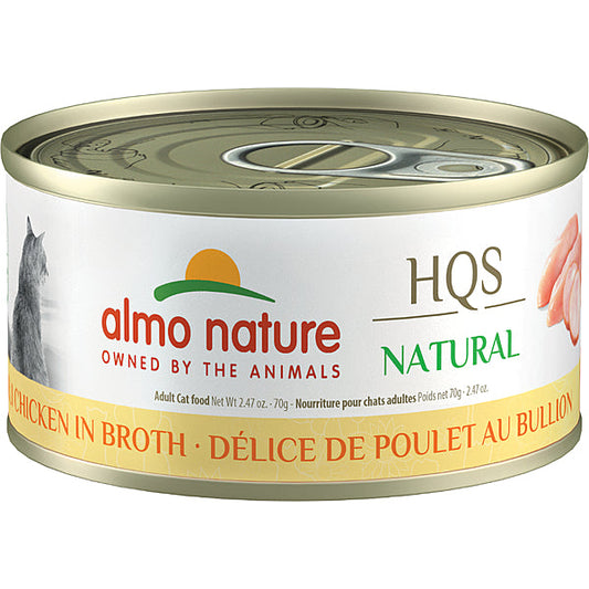 Almo Nature HQS Natural Chicken Deli in Broth Wet Cat Food Can, 2.47-oz (Size: 2.47-oz)