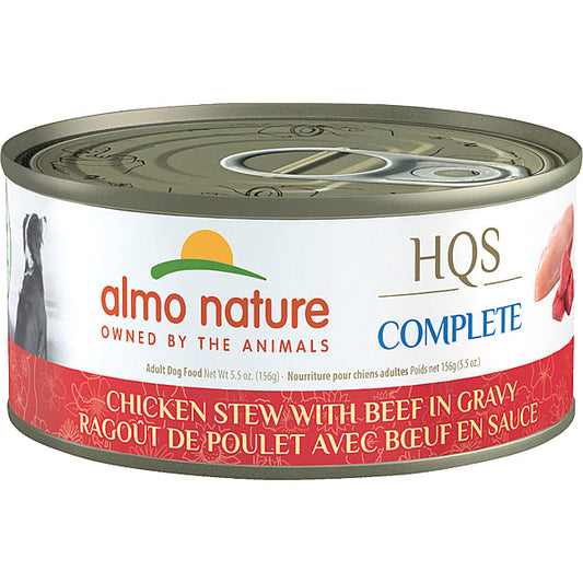 Almo Nature HQS Complete Chicken Stew with Beef Grain-Free Wet Dog Food, 5.5-oz (Size: 5.5-oz)
