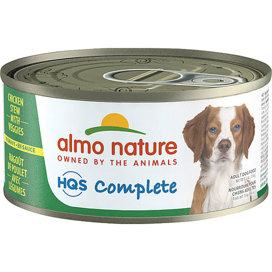 Almo Nature HQS Complete Chicken Stew with Veggies Grain-Free Wet Dog Food, 5.5-oz (Size: 5.5-oz)