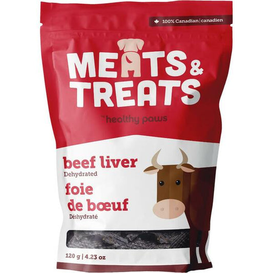 Healthy Paws Beef Liver Dehydrated Dog Treats, 120-gram (Size: 120-gram)