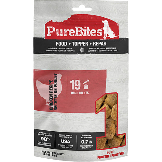 PureBites Chicken Breast Freeze-Dried Dog Treats, 3-oz (Size: 3-oz)