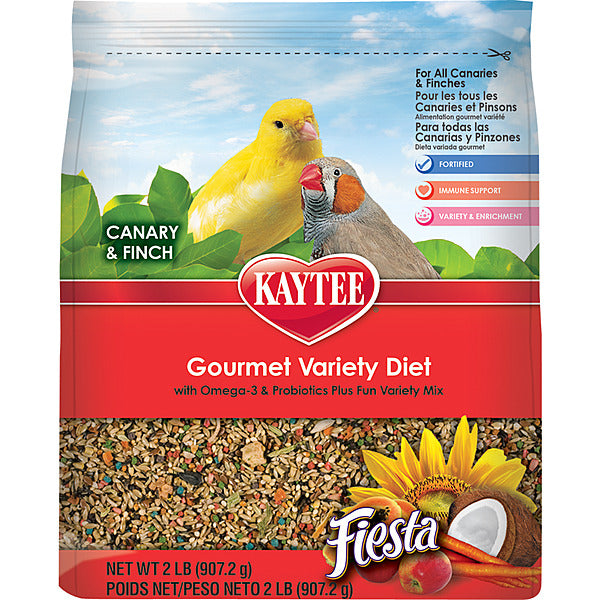 Kaytee Fiesta Variety Mix Canary & Finch Bird Food, 2-lb