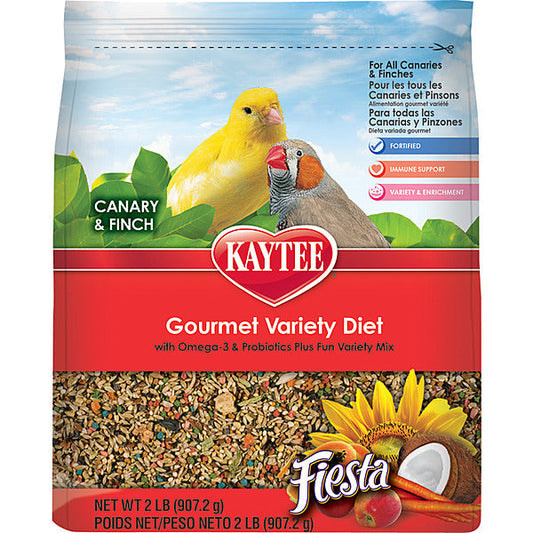 Kaytee Fiesta Variety Mix Canary & Finch Bird Food, 2-lb