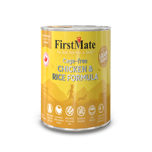 FirstMate Grain Friendly Chicken & Rice Wet Dog Food, 12.2-oz (Size: 12.2-oz)