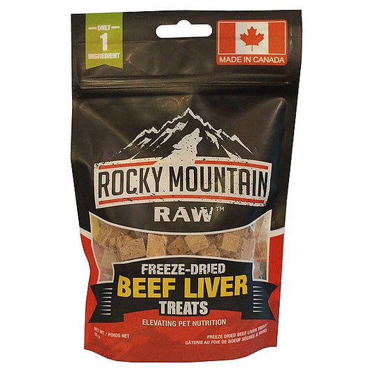 Rocky Mountain Raw Beef Liver Freeze-Dried Dog Treats, 55-gram (Size: 55-gram)