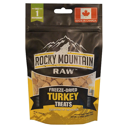 Rocky Mountain Raw Turkey Freeze-Dried Dog Treats, 55-gram (Size: 55-gram)