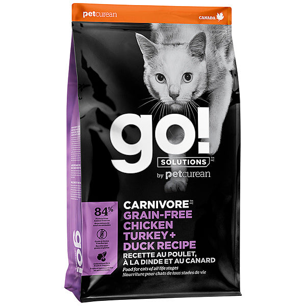 Go! Solutions Carnivore Chicken, Turkey, & Duck Grain-Free Dry Cat Food, 16-lb (Size: 16-lb)