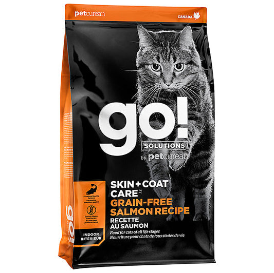 Go! Solutions Skin + Coat Care Salmon Grain-Free Dry Cat Food, 8-lb (Size: 8-lb)