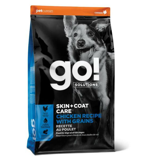 Go! Solutions Skin + Coat Care Chicken with Grains Dry Dog Food, 22-lb (Size: 22-lb)