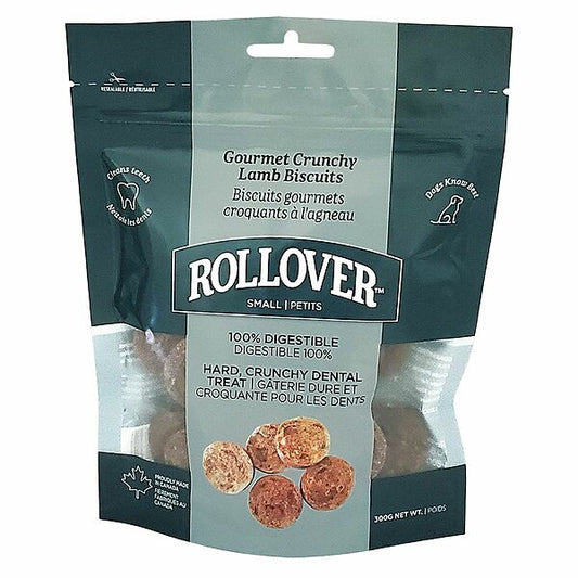 Rollover Premium Gourmet Crunchy Lamb Biscuits Dog Treats, Small, 300-gram (Size:  Small, 300-gram)