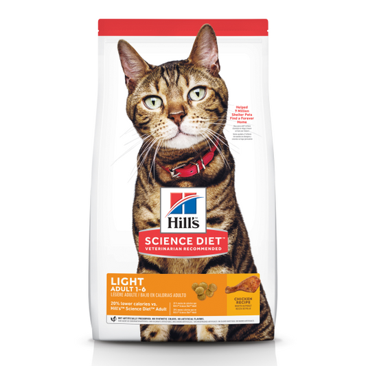 Hill's Science Diet Adult Light Chicken Dry Cat Food, 4-lb (Size: 4-lb)