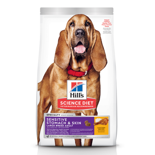 Hill's Science Diet Adult Sensitive Stomach & Skin Large Breed Dry Dog Food, Chicken, 30-lb (Size: 30-lb)