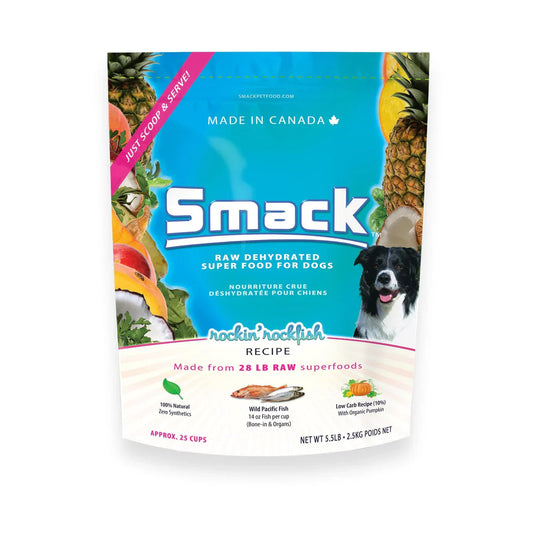 Smack Rockin' Rockfish Raw Dehydrated Dog Food, 2.5-kg (Size: 2.5-kg)