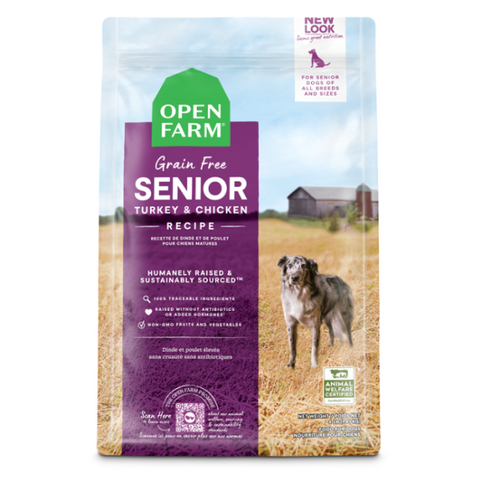 Open Farm Senior Turkey & Chicken Recipe Grain-Free Dry Dog Food, 4-lb (Size: 4-lb)