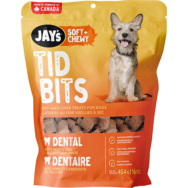 Jay's Tid Bits Dental Dog Treats, 454-G (Size: 454-G)