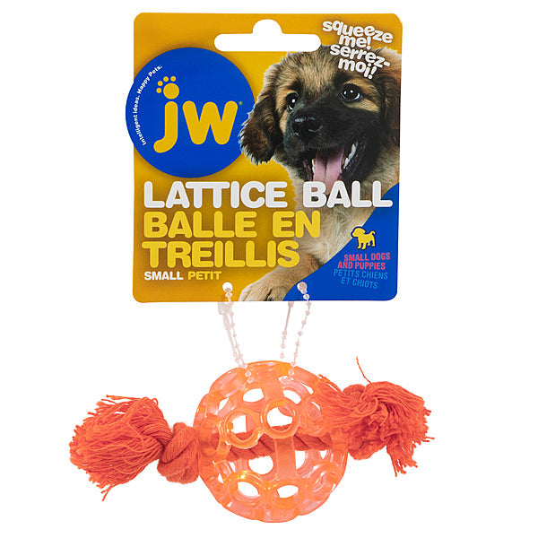 JW Pet Play Place Lattice Dog Ball, Color Varies, Small (Size: Small)