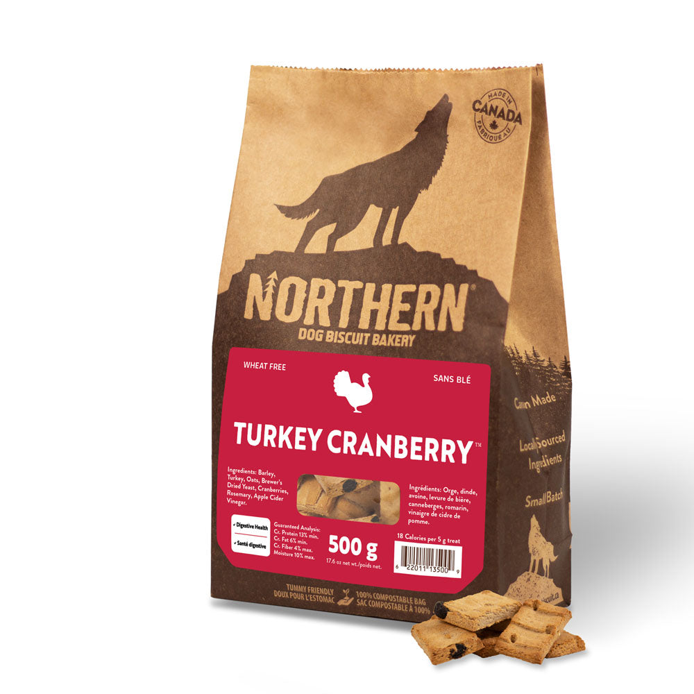 Northern Biscuit Turkey Cranberry Dog Treats, 500-gram (Size: 500-gram)