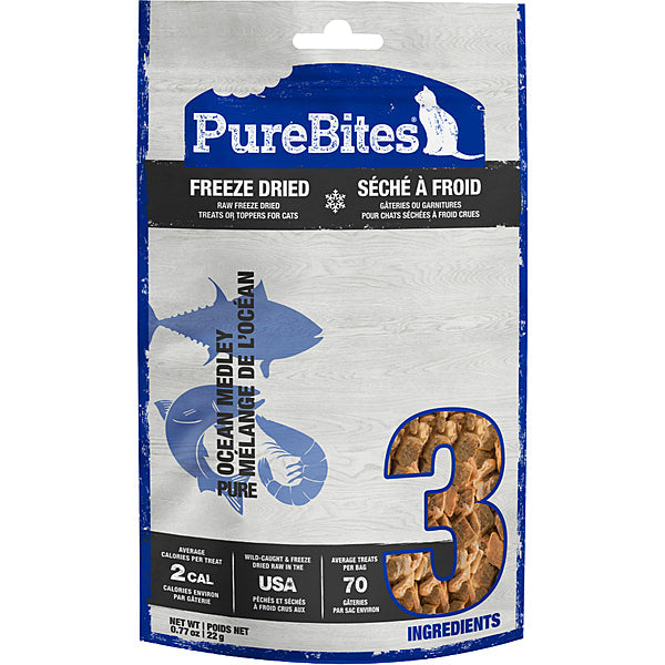 PureBites Ocean Medley Freeze-Dried Cat Treats (Size: 0.77-oz)