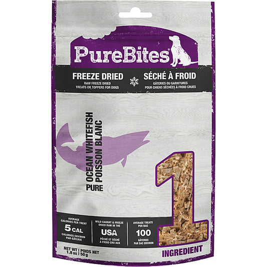 PureBites Ocean Whitefish Freeze-Dried Dog Treats, 1.8-oz (Size: 1.8-oz)