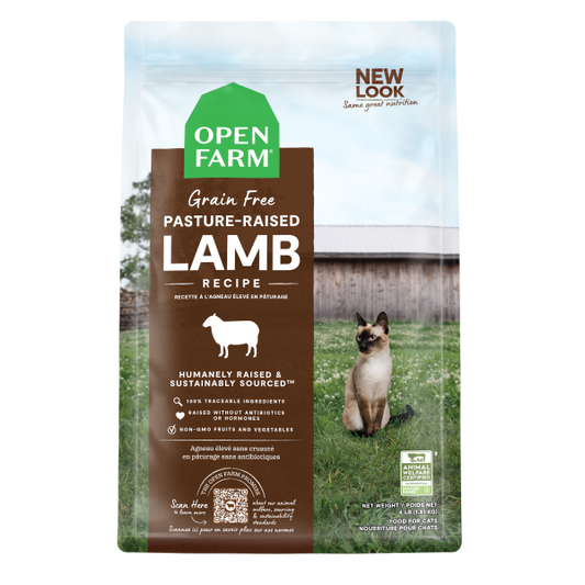 Open Farm Pasture-Raised Lamb Recipe Grain-Free Dry Cat Food, 2-lb (Size: 2-lb)