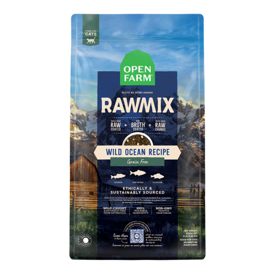 Open Farm RawMix Wild Ocean Recipe Grain-Free Dry Cat Food, 2.25-lb (Size: 2.25-lb)