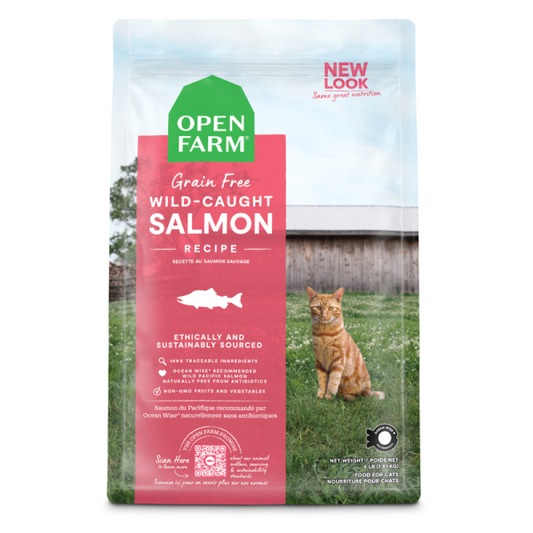 Open Farm Wild-Caught Salmon Recipe Grain-Free Dry Cat Food, 2-lb (Size: 2-lb)