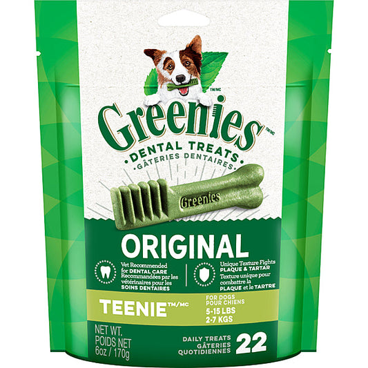 Greenies Original Teenie Dental Dog Treats, 6-oz, 22-count (Size: 22-count)