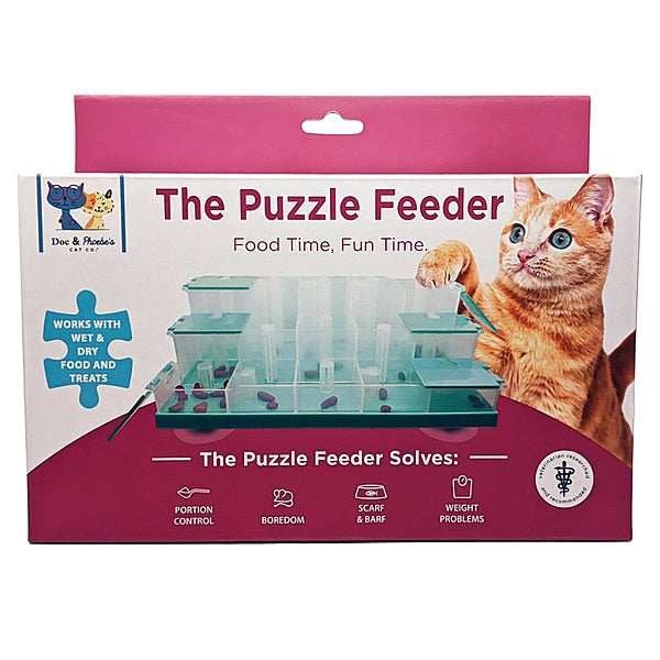 Doc & Phoebe Puzzle Feeder for Cats